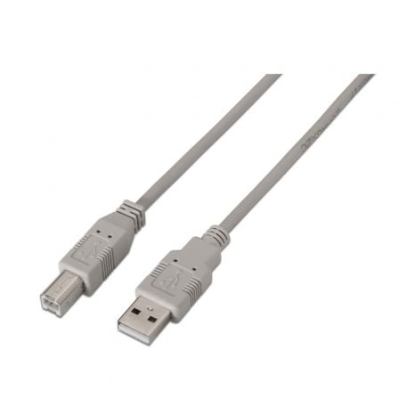 Cable USB 2.0 Impresora Aisens A101-0001/ USB Tipo-B Macho