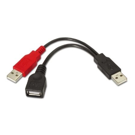 Cable USB 2.0 + Alimentación Aisens A101-0030/ USB Hembra + USB Macho