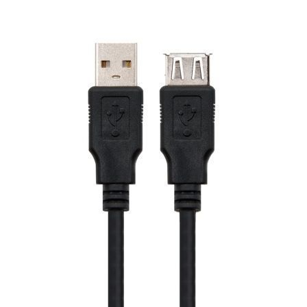 Cable Alargador USB Nanocable 10.01.0204-BK/ USB Macho