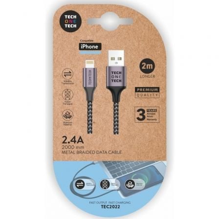 Cable USB 2.0 Tech One Tech TEC2022/ USB Macho
