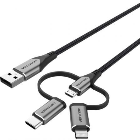 Cable USB 2.0 Tipo-C Vention CQJHF/ USB Macho/ USB Tipo-C Macho