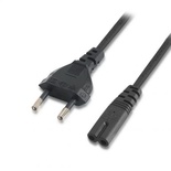 Cable Alimentación Forma 8 Aisens A132-0173/ CEE7/16 Macho