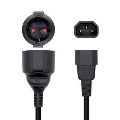 Adaptador Alimentación Aisens A132-0467/ C14 Macho