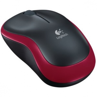 Ratón Inalámbrico Logitech M185/ Hasta 1000 DPI/ Rojo