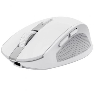 Ratón Inalámbrico Trust Ozaa Compact Wireless/ Batería recargable/ Hasta 3200 DPI/ Blanco