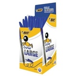 Caja de Bolígrafos de Tinta de Aceite Bic Cristal Large 880656/ 50 unidades/ Azules