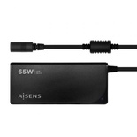 Cargador de Portátil Aisens ASLC-65WAUTO-BK/ 65W/ Automático/ 9 Conectores/ Voltaje 18.5-20V/ 1 USB QC3.0