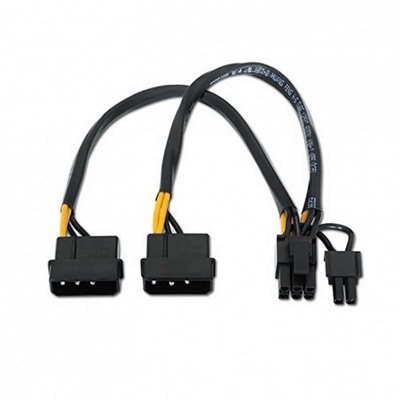 Cable de Alimentación Tarjeta Gráfica Nanocable 10.19.1201/ 2x Molex Macho