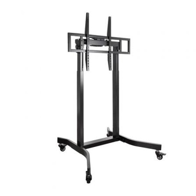 Soporte de Suelo Eléctrico con Ruedas TooQ FSM02-B para TV 55-100'/ hasta 120kg