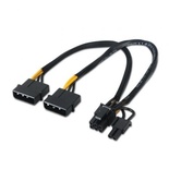 Cable Alimentación Tarjeta Gráfica Aisens A131-0165/ 2x Molex Macho