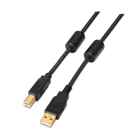 Cable USB 2.0 Impresora Aisens A101-0010/ USB Tipo-B Macho