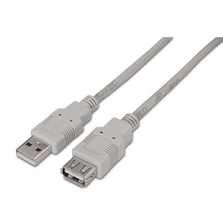 Cable Alargador USB 2.0 Aisens A101-0012/ USB Macho
