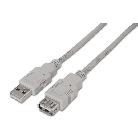 Cable Alargador USB 2.0 Aisens A101-0014/ USB Macho