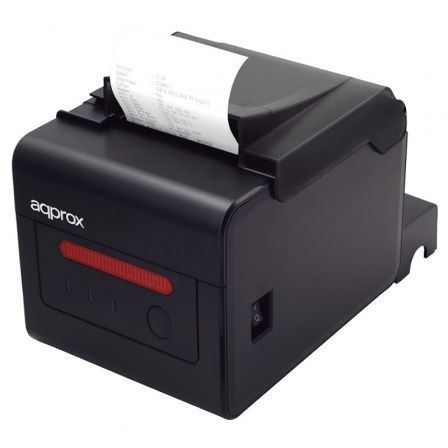 Impresora de Tickets Approx appPOS80WiFi+/ Térmica/ Ancho papel 80mm/ USB-WiFi/ Negra