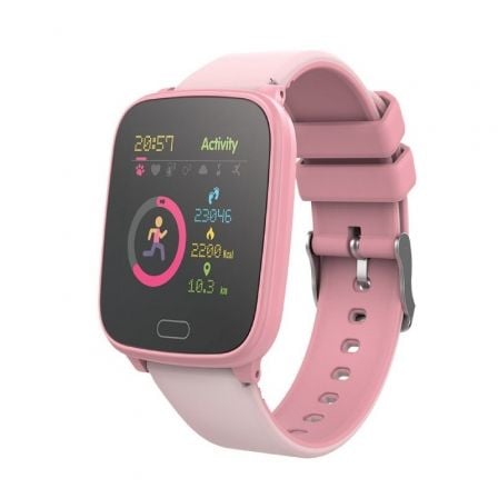 Smartwatch Forever IGO JW-100/ Notificaciones/ Frecuencia Cardíaca/ Rosa