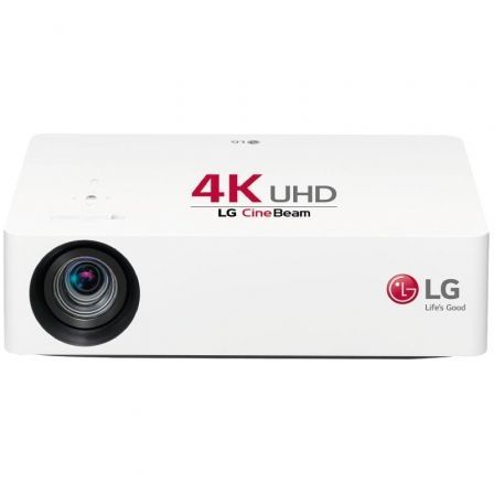 Proyector LG CineBeam HU70LS/ 1500 Lúmenes/ 4K UHD/ HDMI-USB-Bluetooth-RJ45/ WiFi/ Smart TV/ Blanco