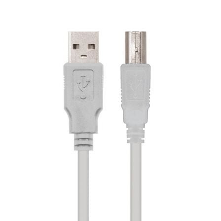 Cable USB 2.0 Impresora Nanocable 10.01.0104/ USB Tipo-B Macho