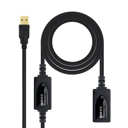 Cable Alargador USB 2.0 Nanocable 10.01.0213/ USB Macho